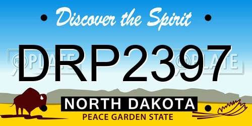 DRP2397 North Dakota License Plate