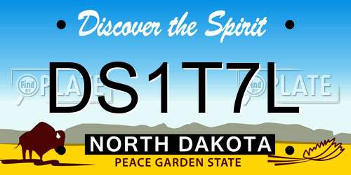 DS1T7L North Dakota License Plate