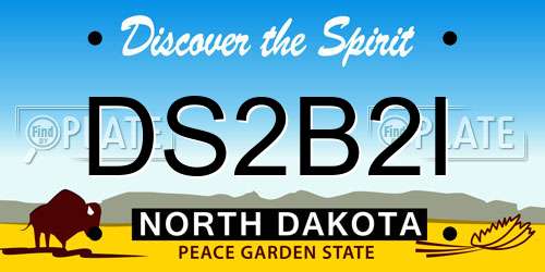DS2B2I North Dakota License Plate