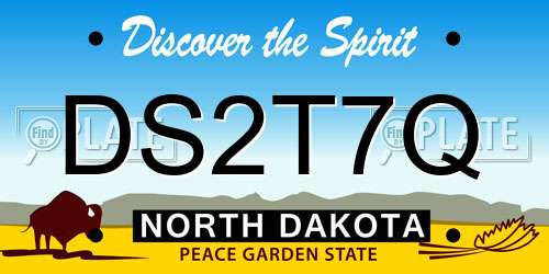 DS2T7Q North Dakota License Plate