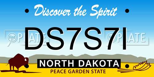 DS7S7I North Dakota License Plate