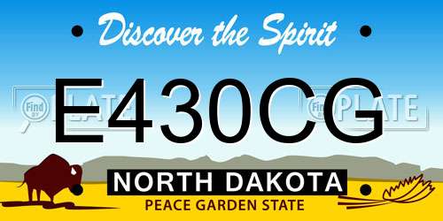 E430CG North Dakota License Plate