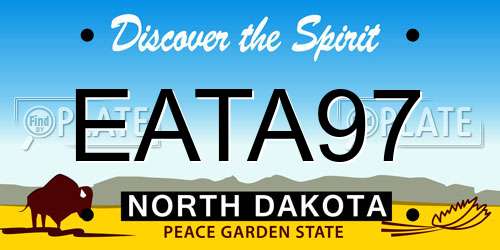 EATA97 North Dakota License Plate