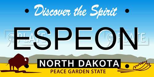ESPEON North Dakota License Plate