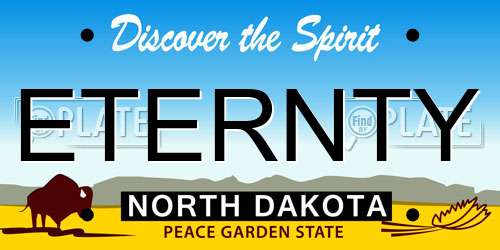ETERNTY North Dakota License Plate