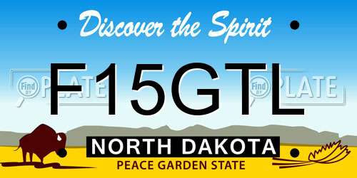 F15GTL North Dakota License Plate