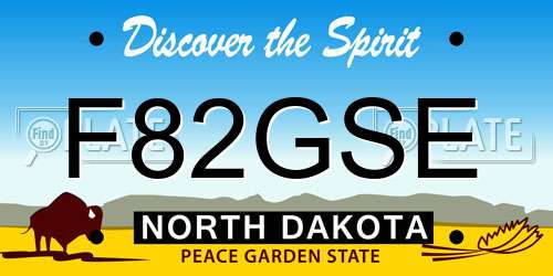 F82GSE North Dakota License Plate