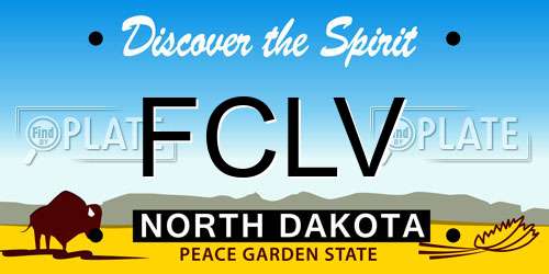 FCLV North Dakota License Plate