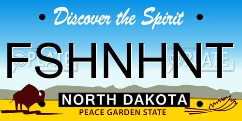 FSHNHNT North Dakota License Plate