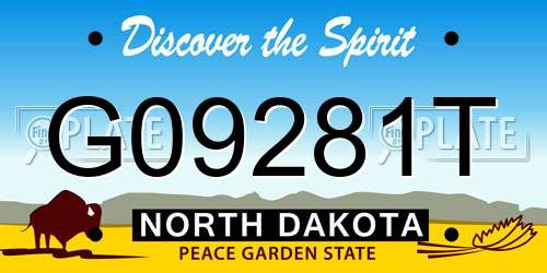 G09281T North Dakota License Plate