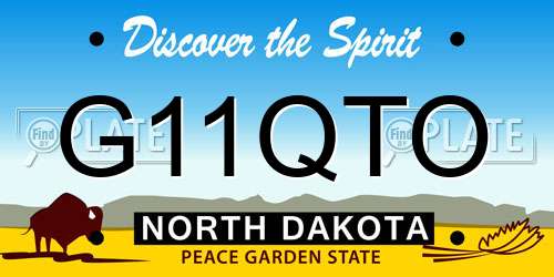 G11QTO North Dakota License Plate