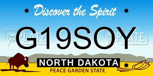 G19SOY North Dakota License Plate