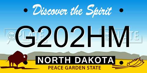 G202HM North Dakota License Plate