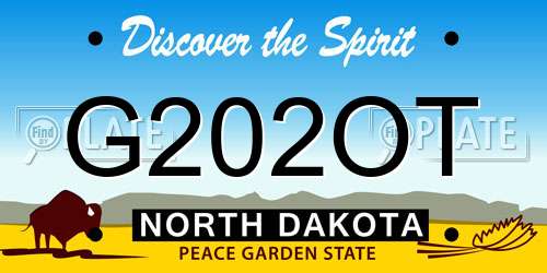 G202OT North Dakota License Plate