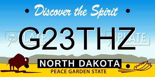 G23THZ North Dakota License Plate