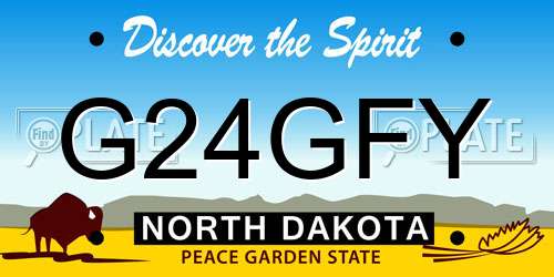 G24GFY North Dakota License Plate
