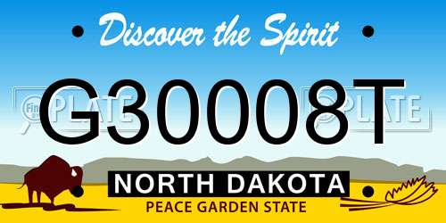 G30008T North Dakota License Plate