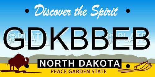 GDKBBEB North Dakota License Plate