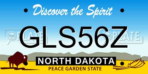 GLS56Z North Dakota License Plate