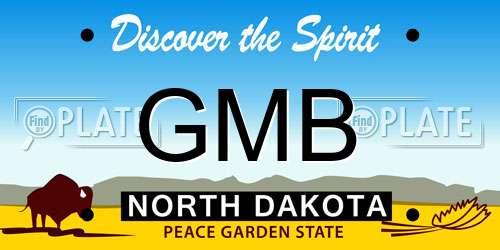 GMB North Dakota License Plate