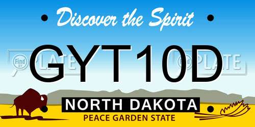 GYT10D North Dakota License Plate