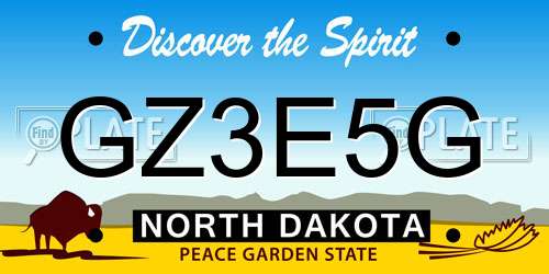 GZ3E5G North Dakota License Plate