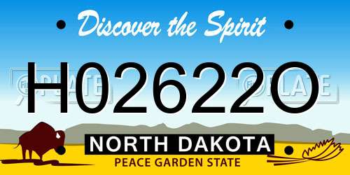 H02622O North Dakota License Plate