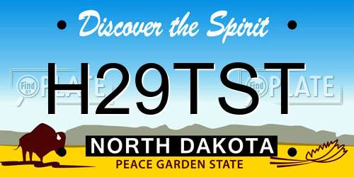 H29TST North Dakota License Plate