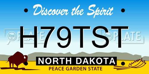 H79TST North Dakota License Plate