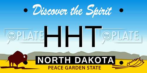 HHT North Dakota License Plate
