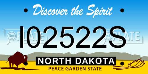 I02522S North Dakota License Plate