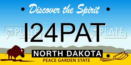 I24PAT North Dakota License Plate