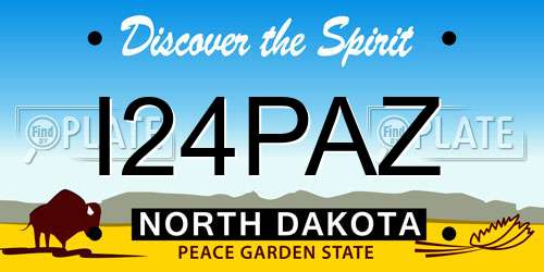 I24PAZ North Dakota License Plate