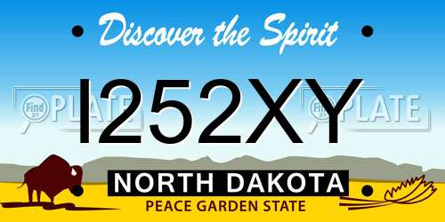 I252XY North Dakota License Plate