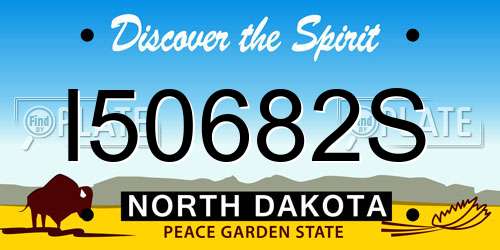 I50682S North Dakota License Plate