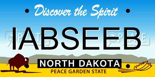 IABSEEB North Dakota License Plate