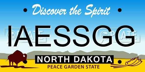 IAESSGG North Dakota License Plate