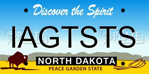 IAGTSTS North Dakota License Plate