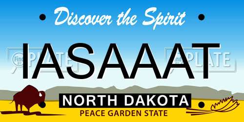 IASAAAT North Dakota License Plate