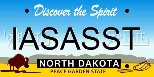 IASASST North Dakota License Plate