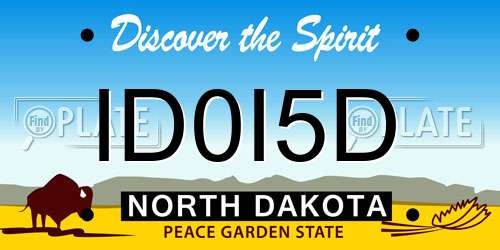 ID0I5D North Dakota License Plate
