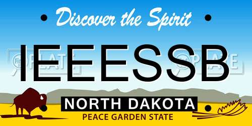 IEEESSB North Dakota License Plate