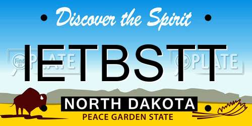 IETBSTT North Dakota License Plate