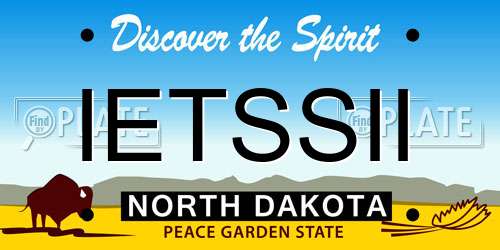 IETSSII North Dakota License Plate