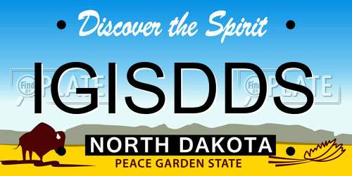 IGISDDS North Dakota License Plate