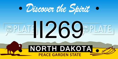 II269 North Dakota License Plate