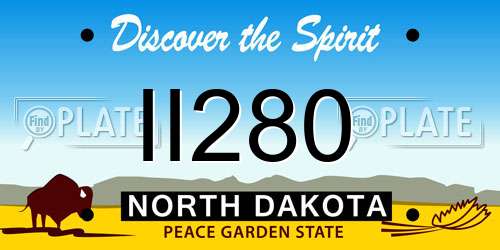 II280 North Dakota License Plate