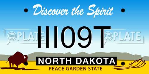 III09T North Dakota License Plate