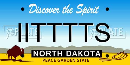 IITTTTS North Dakota License Plate