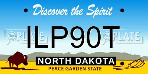 ILP90T North Dakota License Plate